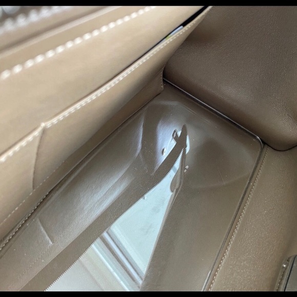 CELINE Taupe Medium Trapeze Bag - Picture 11 of 12